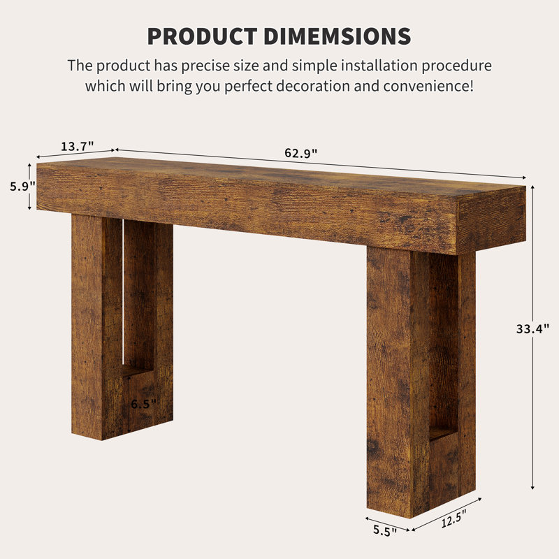 159.77 cm W Console Table
