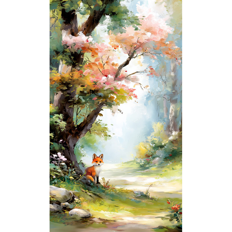 Whispering Grove: Curious Fox, H 35 po x l 20 po