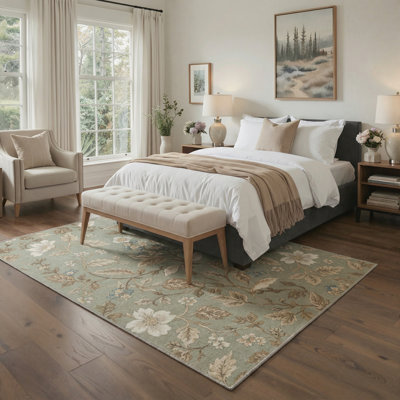 Tapis beige / blanc Aderdour