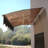 Door Window Awning 59"x34" - Polycarbonate Panel Rust- Brackets Heat Windproof Canopy & Aluminum Rain Uv80+
