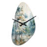 Design Art Pine Tree Enchanted Forest II - Fall Shape Green Wall Clock ...