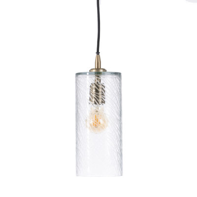 Deshields 1 - Light Transparent Single Pendant