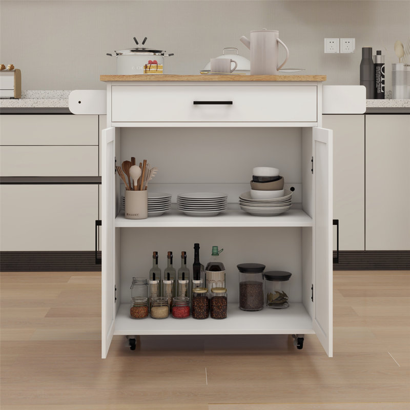 Versatile Rolling Kitchen Island Trolley with Multiple Functional Racks and Adjustable Shelves