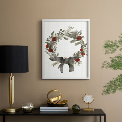 «Christmas Holiday Art CDXLII», reproduction d'art encadrée - bois massif