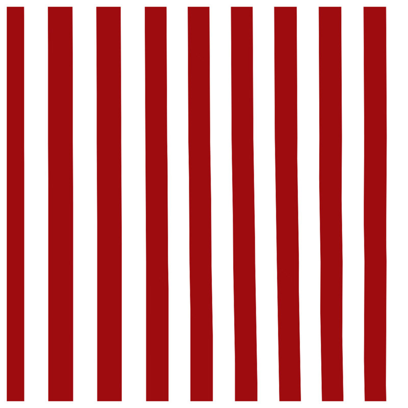 Red White Stripes Bath Mat, L 24 po x L 17 po