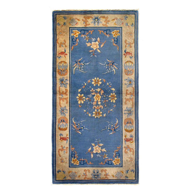 Antique Chinese Art Deco Rug 2'5'' X 4'8''