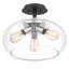 Plafonnier semi-encastré 3 lumières 14 po Abryelle-2118386325