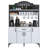 Modern Multi-Purpose Cabinet, White, 47.2 x 72.2 x 15.7 inches | 100% Melamine Coated E1 Quality Chipboard, Thickness: 0.7 inches | Stylish Storage Solution for Home & Office, Durable & Elegant Design