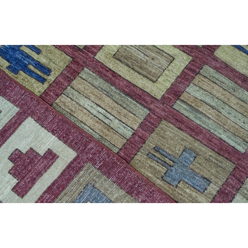 Pakistan Gabeh Wool Patchwork Area Rug