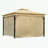 Outdoor Gazebo with Double Roofs and Privacy Screens-112693009-112693007