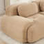 Camel 3 - siège modulaire avec base antidérapante, tissu velours côtelé, multi-angle réglable, éponge 32d, sans assemblage pour la détente du salon en forme de L ergonomique, conception courbée