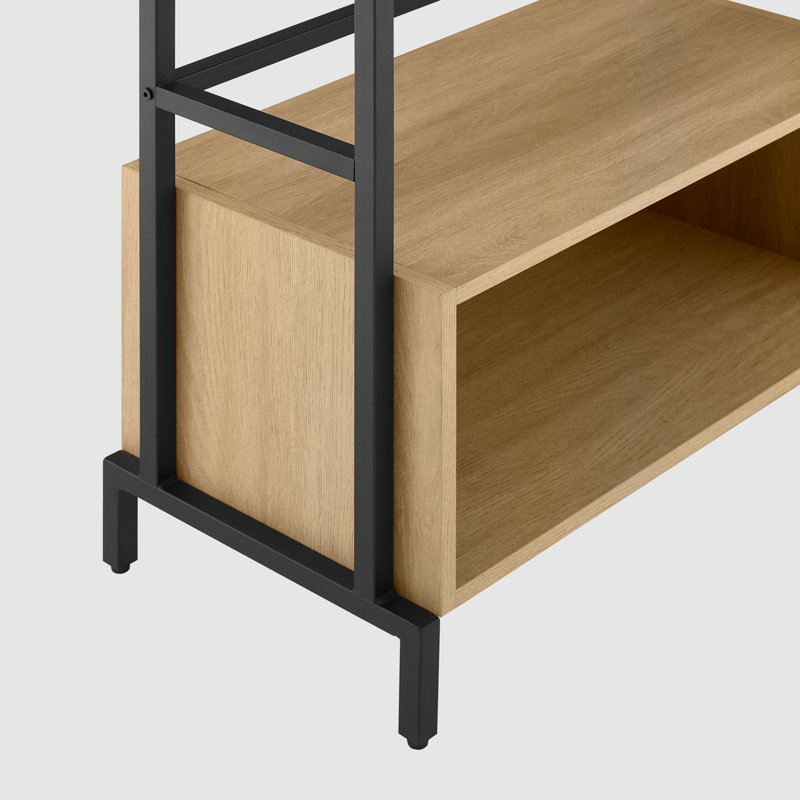 Duryea 162cm H x 67cm W Stainless Steel Bookcase