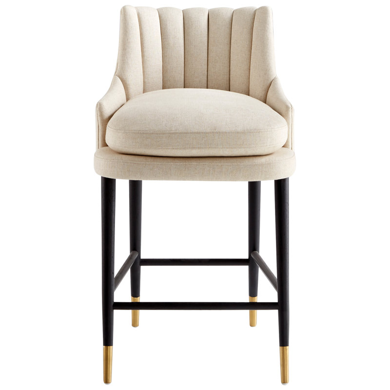 Tabouret de bar 30 po Tesoro, Rayonne - crème
