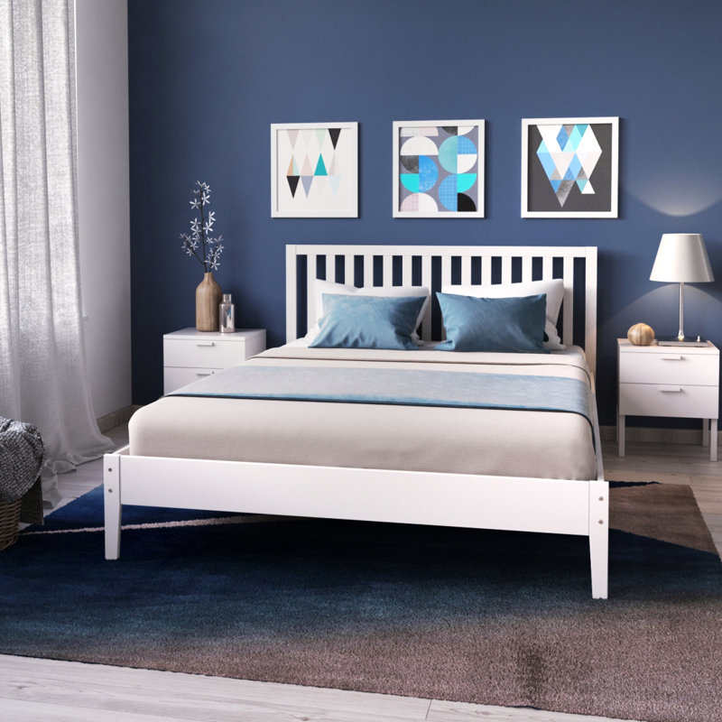 Hockaday Bed Frame, 140 x 190cm, White