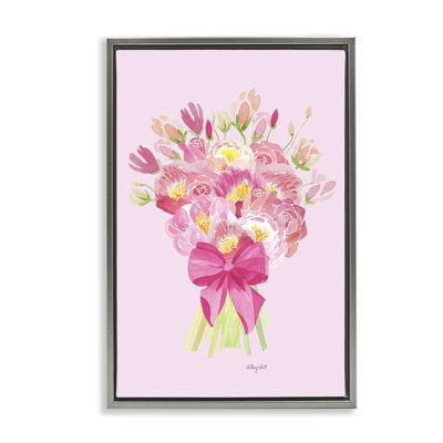 Cadre flottant avec pivoines romantiques romantiques, conception de Hillary Holt