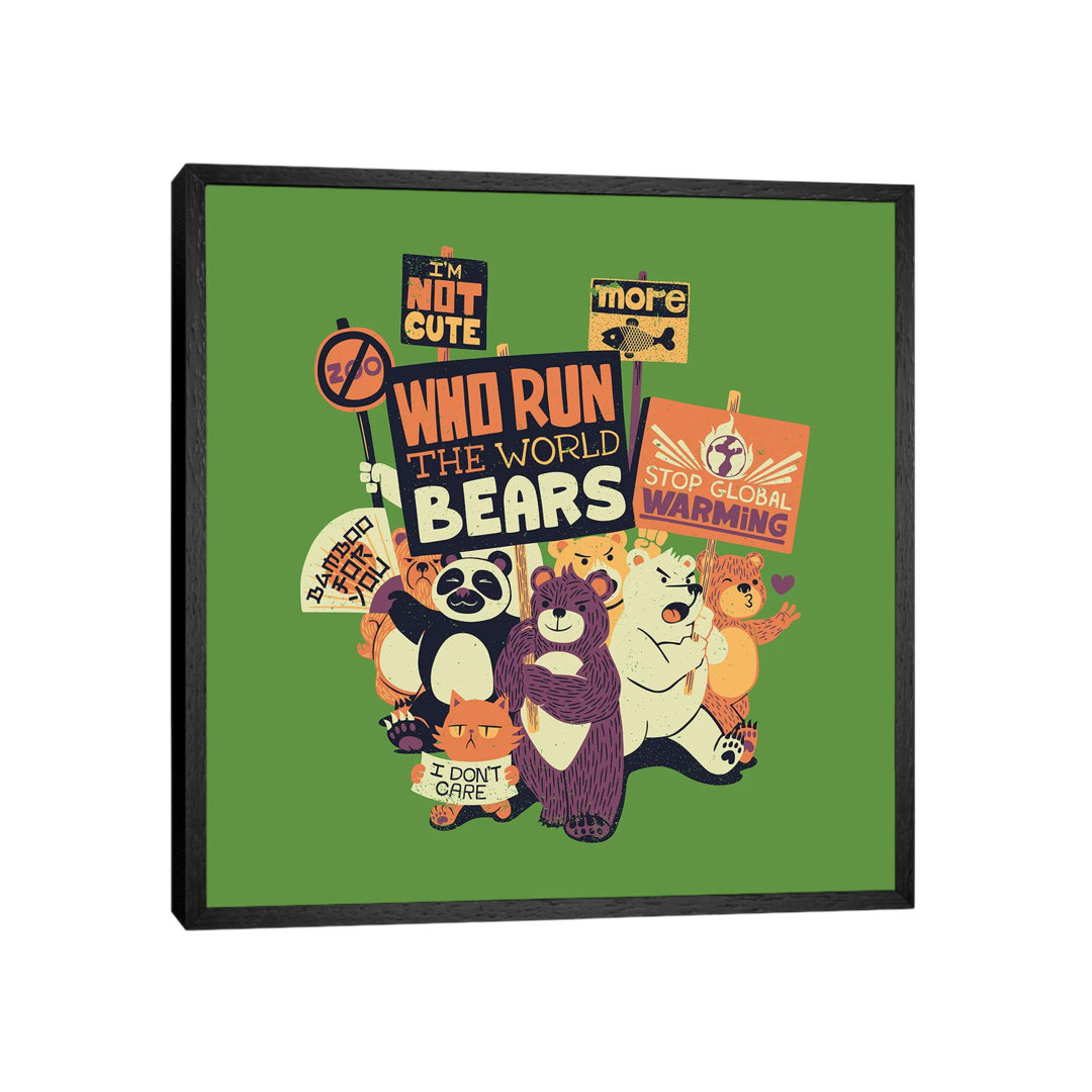 Who Run The World Bears von Tobias Fonseca - Gallery-Wrapped Canvas Giclée on Canvas