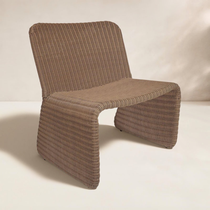 Ella Outdoor Accent Chair Charcoal, Brown