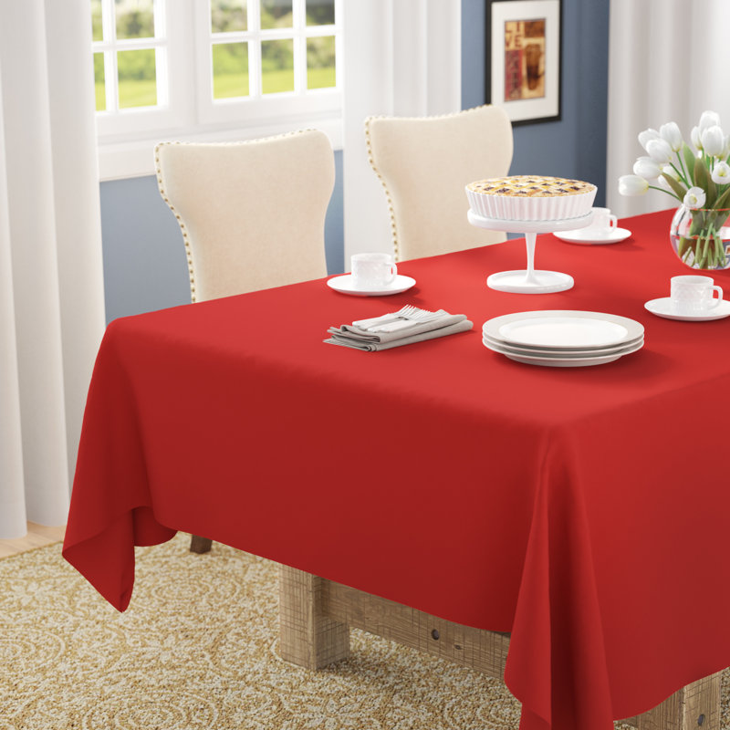 Besser Tablecloth, Red, 70" L x 52" W