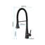Robinet de cuisine avec douchette extractible