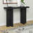 Cerrone 42" Wide Rectangular Console Table in Black Grain-1509532672