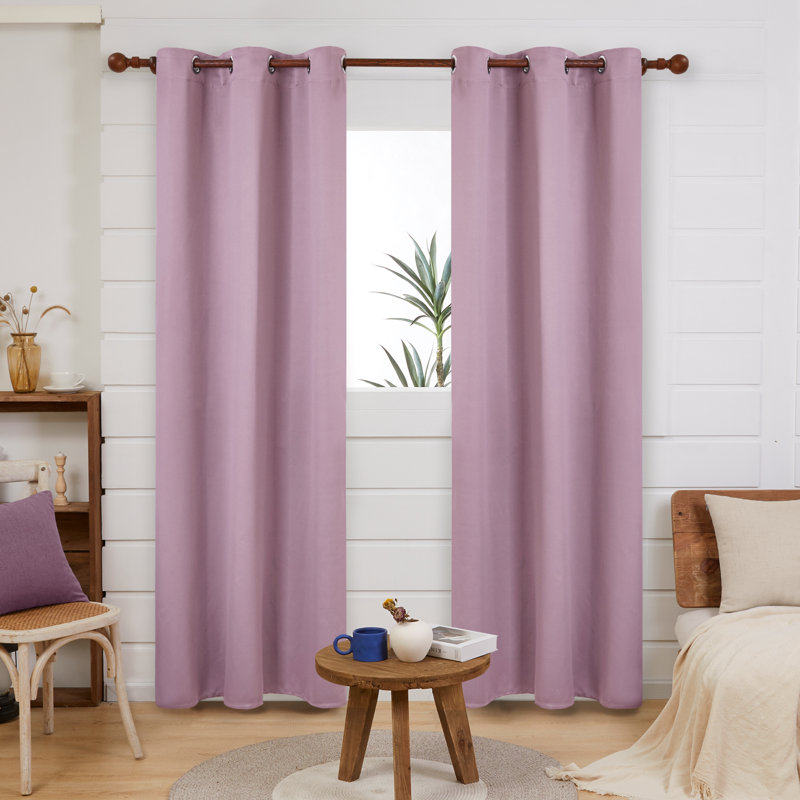 Frome Room Darkening Curtain Pair, Lavender, 38" W x 84" L