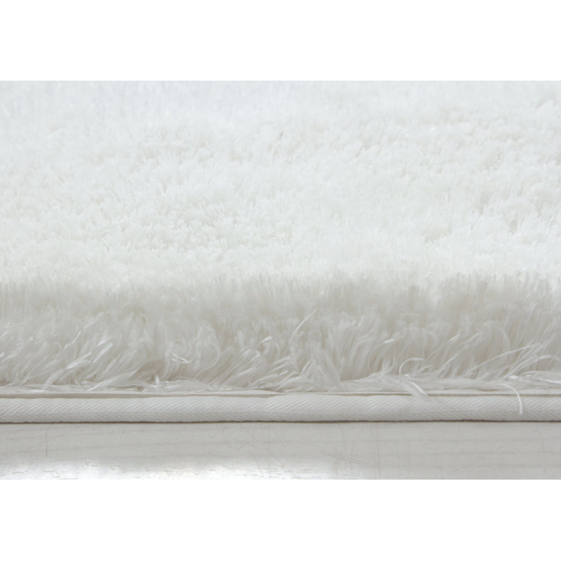 Tapis pour salle de bain luxueux en microfibre - 21 po x 54 po, Blanc