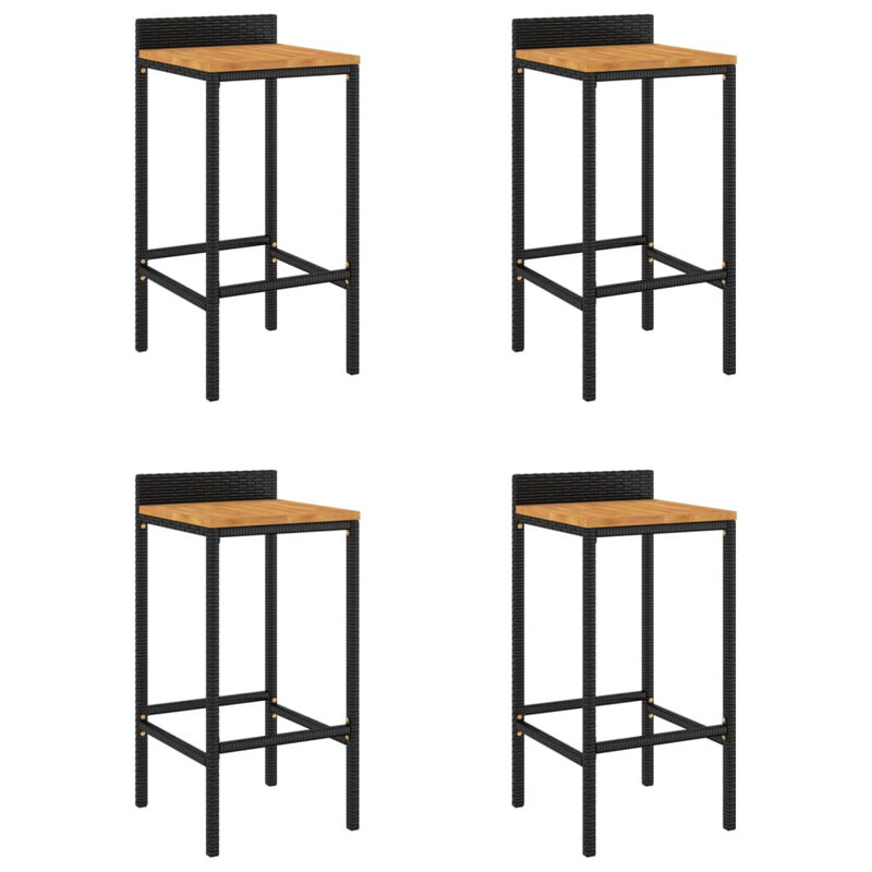 Outdoor 78cm Bar Stool, Black