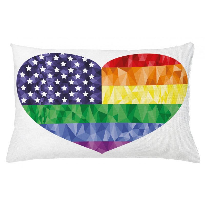 Housse de coussin lombaire intérieur/extérieur fierté, 16 po x 26 po