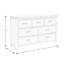Commode 7 tiroirs Serena