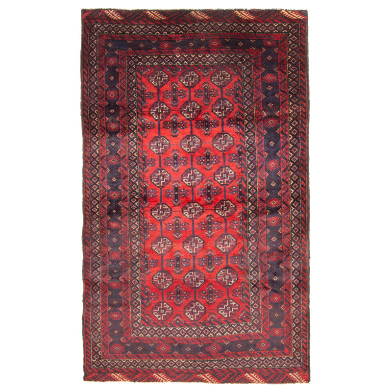 Rizbaft Red Rug 3'10" x 6'6"