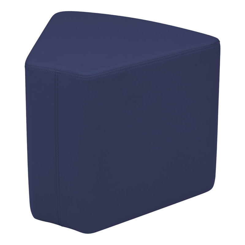 Pro Series Upholstered Wedge Ottoman 18" Height, Navy