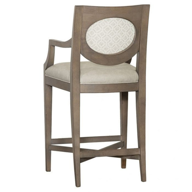 Tabouret de comptoir de 26,5 po Rocco, Noyer, 9704 Bringé