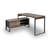 Draylen L-Shaped Metal Base Credenza Desk-631485296