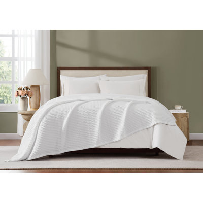 Brooklyn Loom Cotton Waffle Bed Blanket