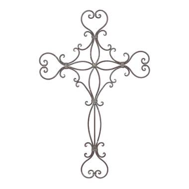 The Holiday Aisle® Wall Cross Decor Handmade Religious & Spiritual Wall  Decor on Metal