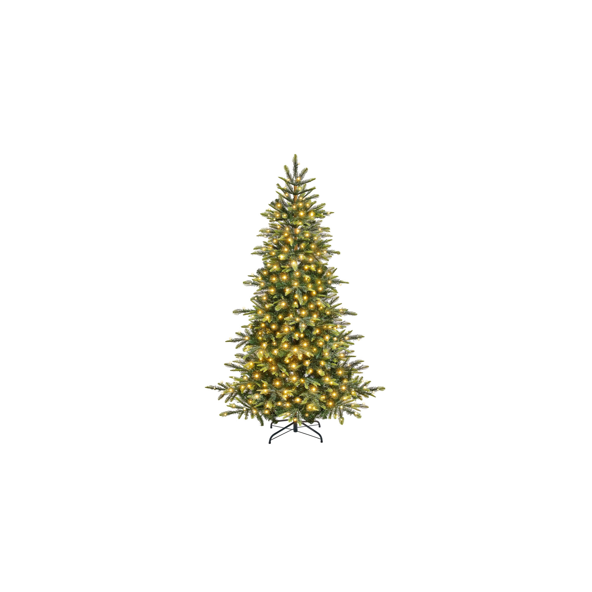 Jahwan Lighted Artificial Fir Christmas Tree, 6'