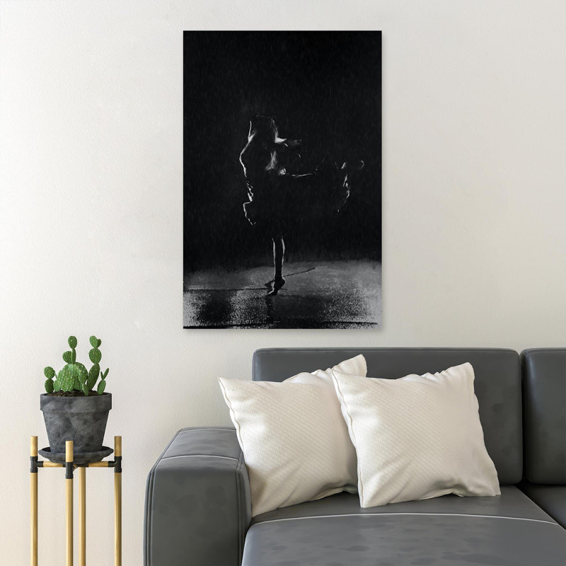 «Dancing Woman», reproduction d'art rectangulaire sur toile tendue 1 pièce, H 20 po x l 16 po