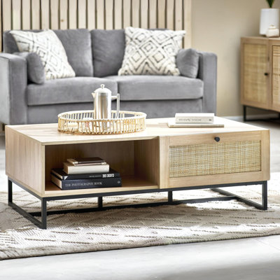 Reese Trestle Coffee Table with Storage