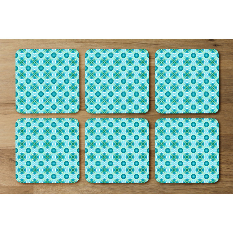Square 6 Piece Coaster Set