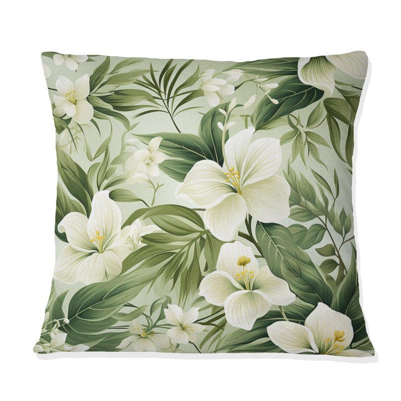 Coussin Minimalist Flora, H 18 po x l 18 po