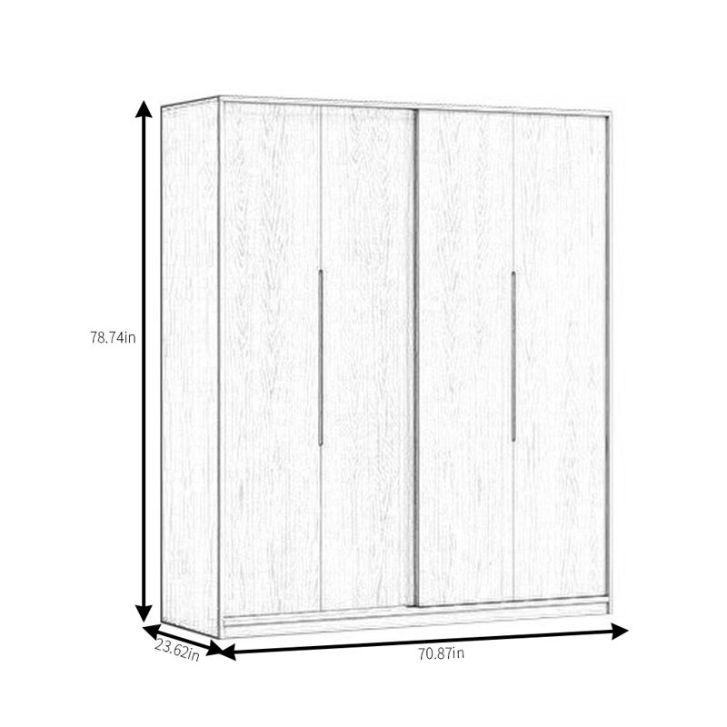 Maivish, H 78,74 po x l 70,87 po x P 23,62 po