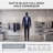 Kinbor Male Mannequin Full Body - 72.8 Inch Mannequin Stand with Metal Base, Faceless Male Mannequins Shirt Display Stand for Retail Clothes Shop Display, Adjustable & Detachable Maniqui, Black
