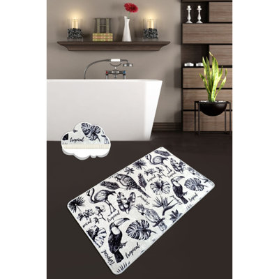 Antibacterial Bathmat, 100% Polyester, 31.5 x 39.4 inches | Non-Slip Underside, 0.4 in Pile Height, 700 g/m² | Machine Washable at 86°F, Easy Care, Perfect for Bathroom Safety & Comfort, Soft & Durable Design