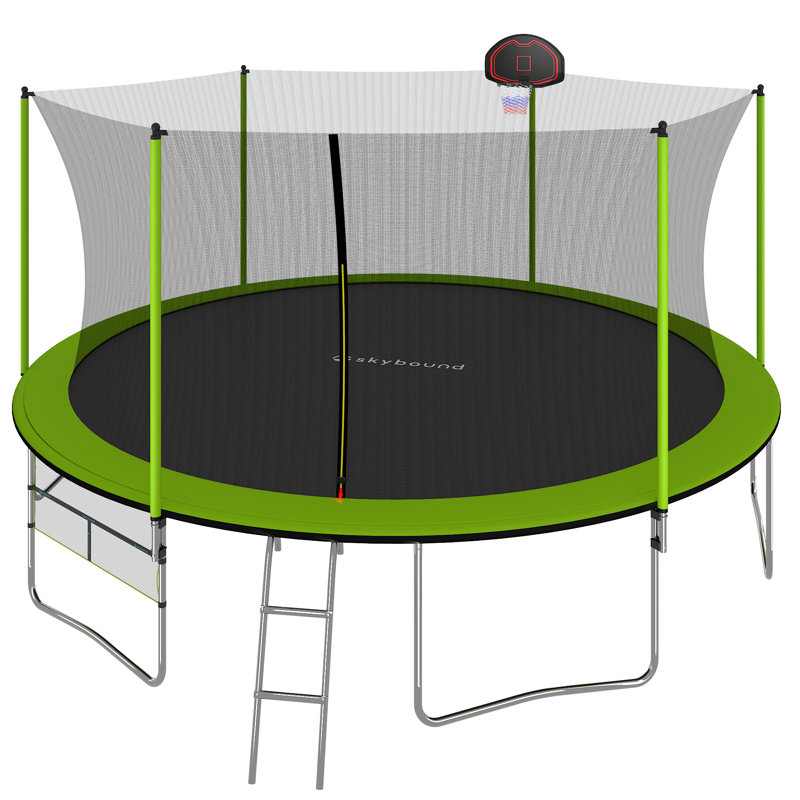 Trampoline de cour arrière 16 'avec enceinte sécuritaire
