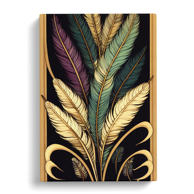 Classic Feathers - Wrapped Canvas