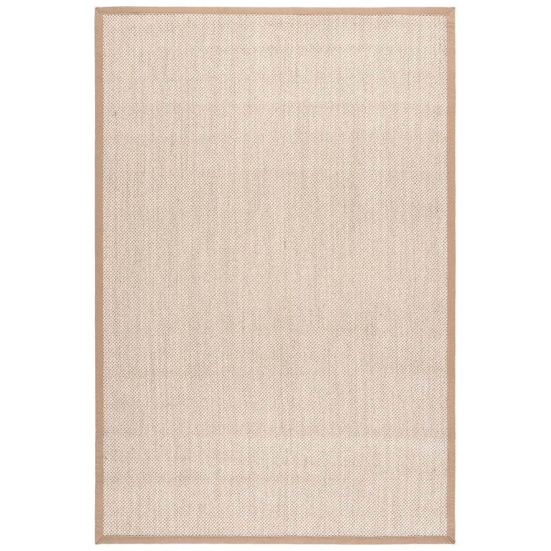 Torbin Sisal Marble/Linen Area Rug, Rectangle 183 x 274cm