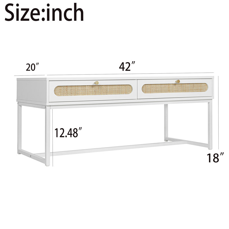 Table basse à tréteaux avec rangement Lefever