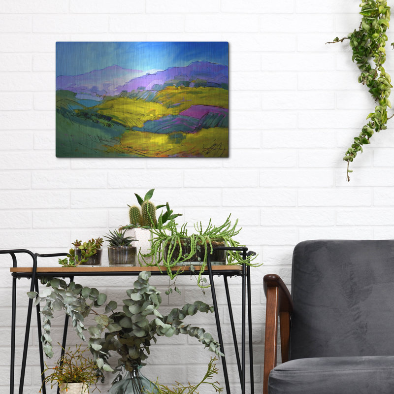  «Wanderings» par Dorothy Fagan, art mural en métal, 16 po x 12 po, H 12 po x l 16 po