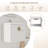 Nuh 24'' Wall Mounted Single Bathroom Vanity with Ceramic Top-1850874506