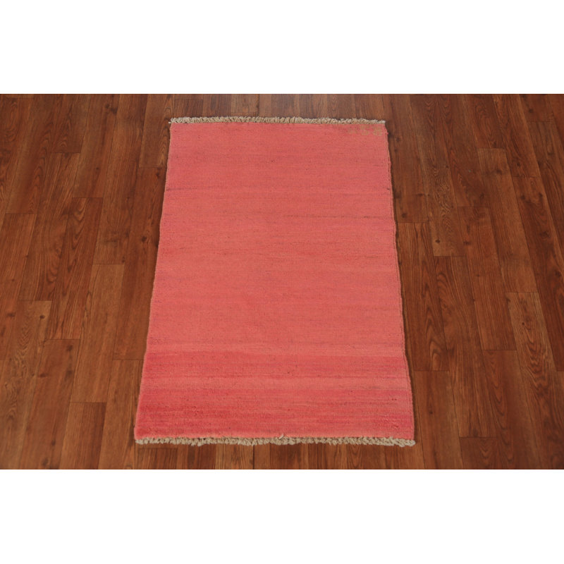 Pink Gabbeh Modern Accent Rug 2x3
